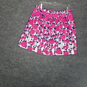 Vineyard Vines Pink and Blue Floral Mini Skirt